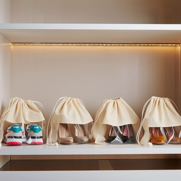 Clear-View Drawstring Bags